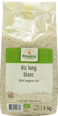 Foto van Primeal witte langgraan rijst 1000g via drogist