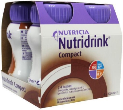 Nutridrink compact chocolade 4x125g  drogist