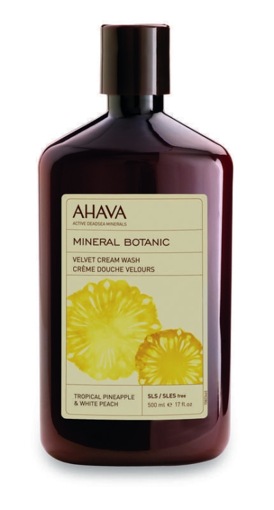 Ahava mineral botanical cream wash pineapple/peach 500ml  drogist
