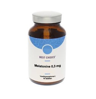 Foto van Best choice melatonine 0.3 mg 60tb via drogist
