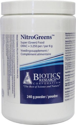 Foto van Biotics nitrogreens 240g via drogist