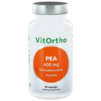 Foto van Vitortho pea 400 mg palmitoylethanolamide 90vcap via drogist