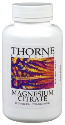 Foto van Thorne magnesium citrate 135 mg 90ca via drogist