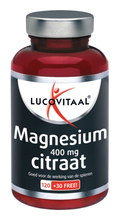 Foto van Lucovitaal magnesium citraat 400mg 150 tabletten via drogist