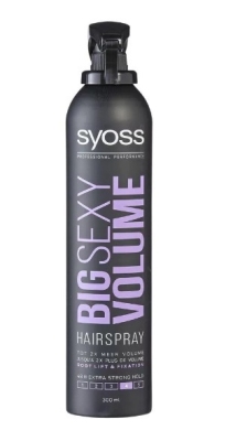 Foto van Syoss hairspray big sexy volume 400ml via drogist