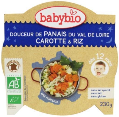 Foto van Babybio mon ptit plat slaap lekker menu pastinaak wortel r 230g via drogist