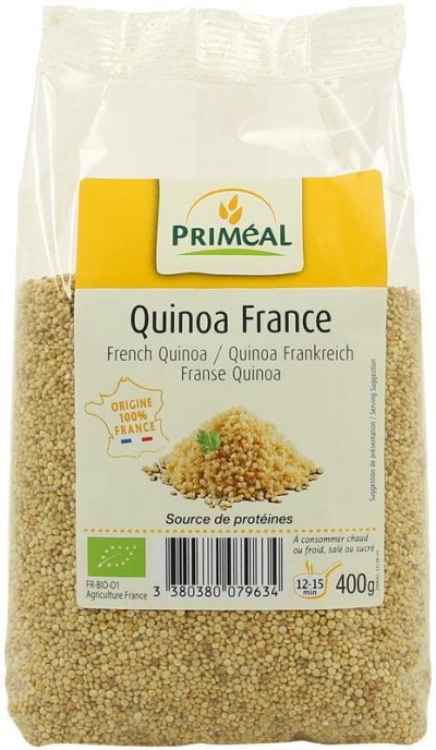 Foto van Primeal quinoa frans 400g via drogist