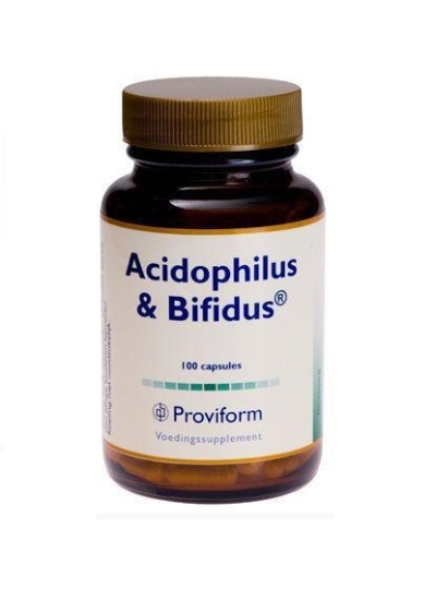 Foto van Proviform acidophilus & bifidus 100cap via drogist