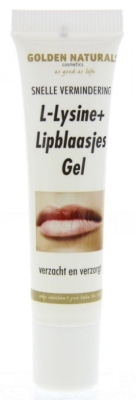 Foto van Golden naturals l-lysine+ lipblaasjes gel tube 15ml via drogist