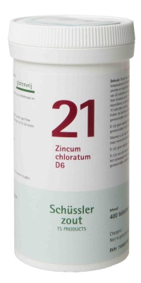 Pfluger schussler celzout 21 zincum chloratum d6 400tab  drogist
