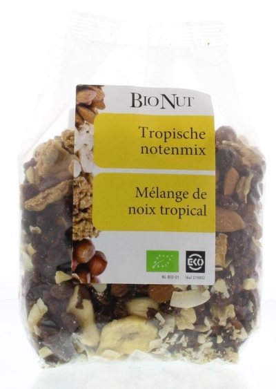 Foto van Bionut tropische notenmix 500g via drogist