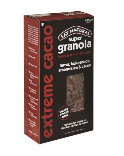 Eat natural granola extreem cacao 425g  drogist