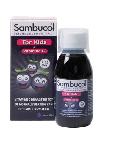 Sambucol vlierbessensiroop kids 120ml  drogist