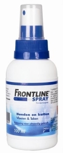 Foto van Frontline spray bestrijding vlo en teek 100ml via drogist