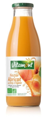 Vitamont abrikozen nectar met agavesiroop bio 750ml  drogist