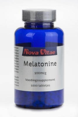 Foto van Nova vitae melatonine 100mcg 1000st via drogist
