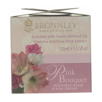 Foto van Bronnley nourishing hand & nail cream pink bouquet 100ml via drogist