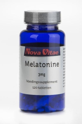Foto van Nova vitae melatonine 3 mg 120tb via drogist