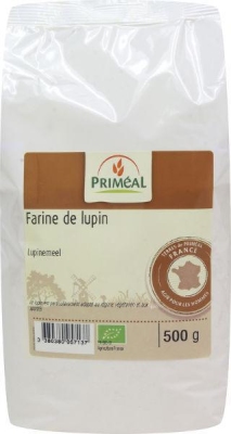 Foto van Primeal lupinemeel 500g via drogist