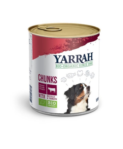 Foto van Yarrah hond brok rund in saus 820g via drogist