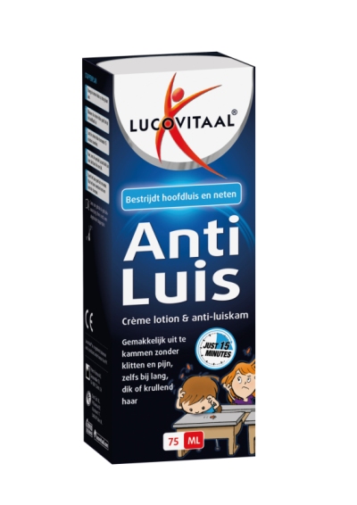 Foto van Lucovitaal anti-luis creme lotion & anti-luiskam 75ml via drogist