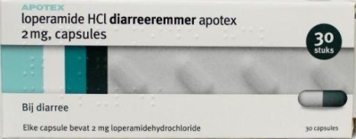 Foto van Apotex loperamide 2mg 30cp via drogist