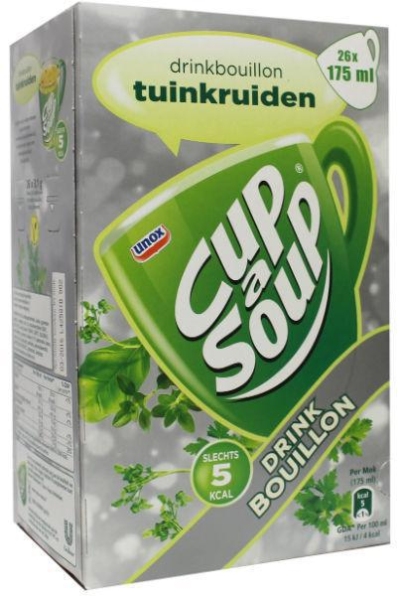 Cup a soup heldere tuinkruiden bouillon 26zk  drogist