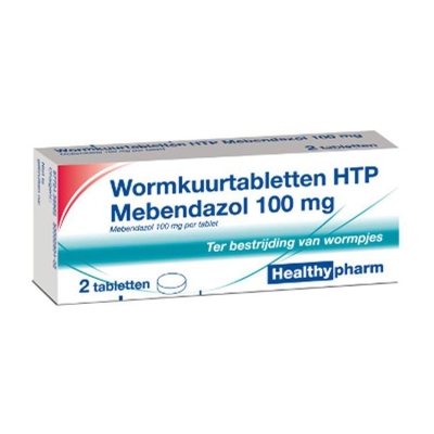 Foto van Healthypharm mebendazol / wormkuur 2tab via drogist