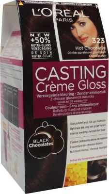 Foto van L'oréal paris casting creme gloss 323 chocolat noir verp. via drogist