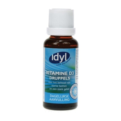 Foto van Idyl vitamine d druppels 25ml via drogist