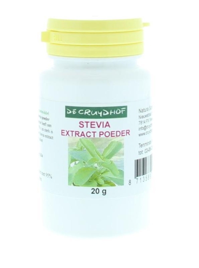 Foto van Cruydhof stevia extract poeder 20g via drogist