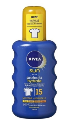 Foto van Nivea sun protect & hydrate zonnespray spf15 200ml via drogist