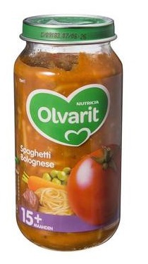 Foto van Olvarit 15m11 spaghetti bolognese 6 x 250g via drogist