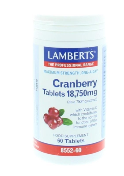Foto van Lamberts cranberry 60tab via drogist