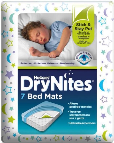Foto van Huggies drynites bedmats 4 x 7st via drogist