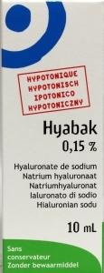 Hyabak protector oogdruppels n f 10ml  drogist
