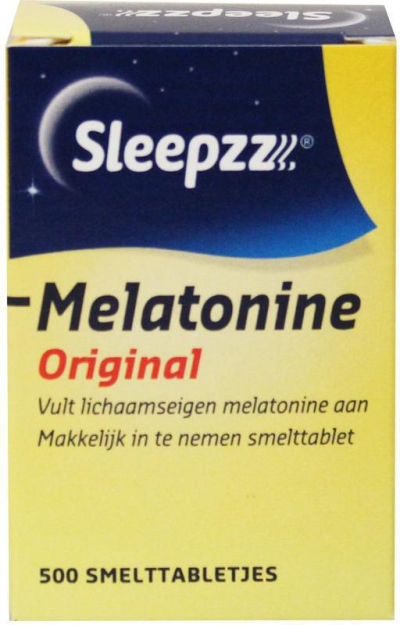 Foto van Sleepzz melatonine original 100 mcg 500tb via drogist