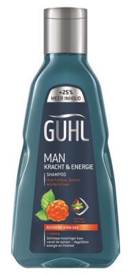 Foto van Guhl shampoo man kracht/energie 250ml via drogist