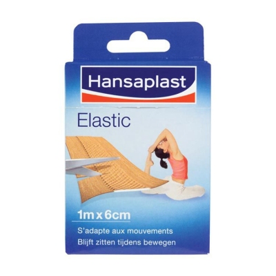 Hansaplast elastic 1m x 6cm 1mx6cm  drogist