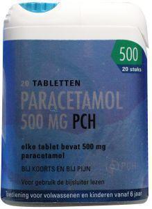 Foto van Drogist.nl paracetamol 500mg 20tab via drogist