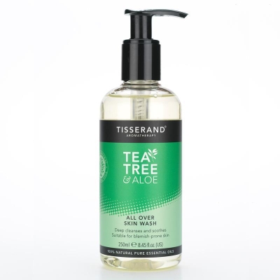 Tisserand skin wash all over tea tree aloe 250ml  drogist