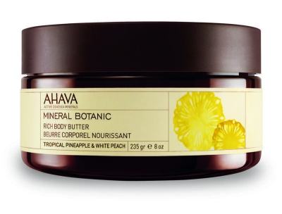 Ahava mineral botanical body butter pineappel/peach 235g  drogist
