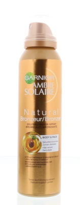 Foto van Garnier ambre solaire bronzer natural spray 150ml via drogist
