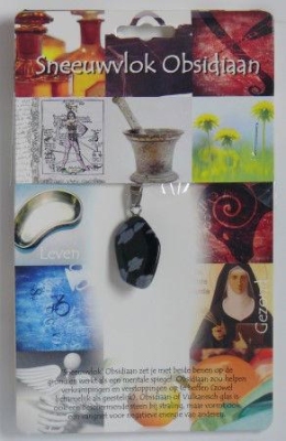 Foto van Steengoed hanger gezondheidssteen obsidiaan 1kaart via drogist