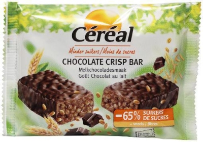Foto van Cereal chocolate crisp bar 3x35g via drogist