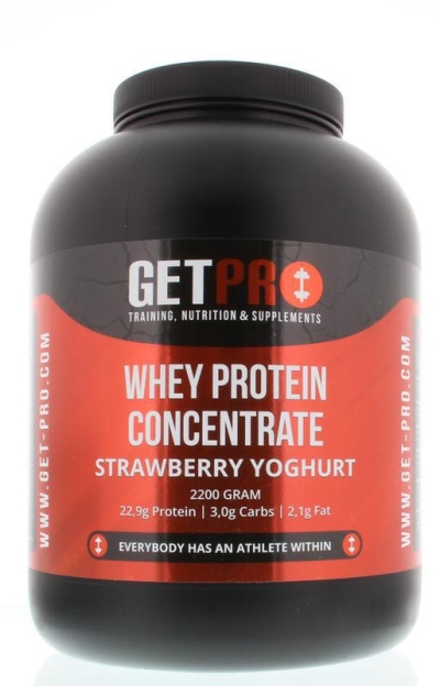 Getpro whey protein concentrate strawberry yoghurt 2200g  drogist