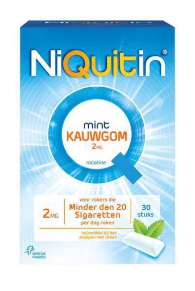 Niquitin kauwgom 2 mg 30st  drogist