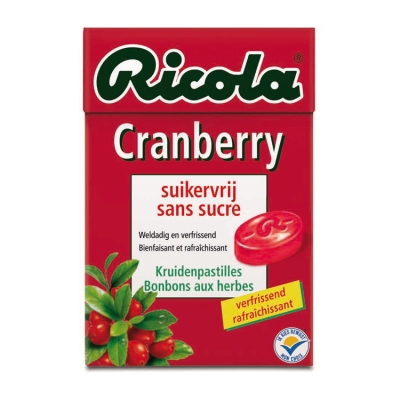 Ricola cranberry suikervrij 50g  drogist