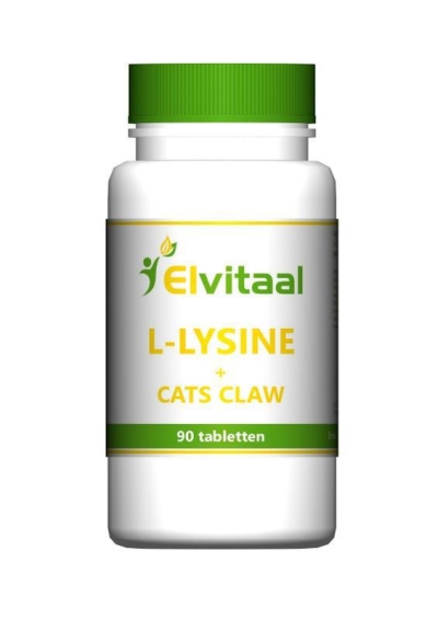 Elvitaal l-lysine cats claw 90st  drogist