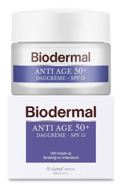 Foto van Biodermal dagcreme anti age 50+ 50ml via drogist